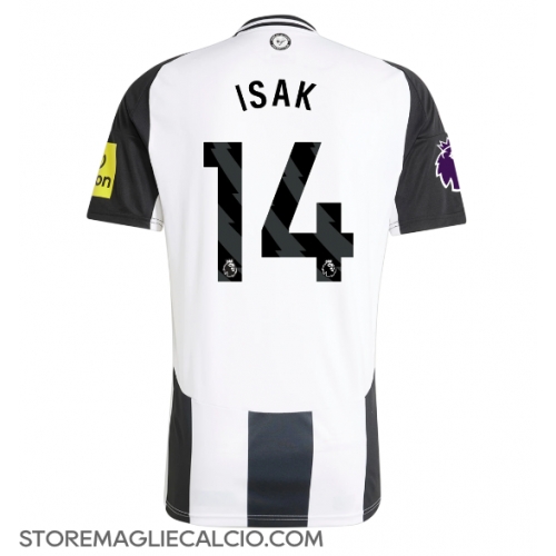Newcastle United Alexander Isak #14 Maglia Gara Casa Repliche 2024-25 Maniche Corte Newcastle United Alexander Isak #14 Maglia Gara Casa Repliche 2024-25 Maniche Corte